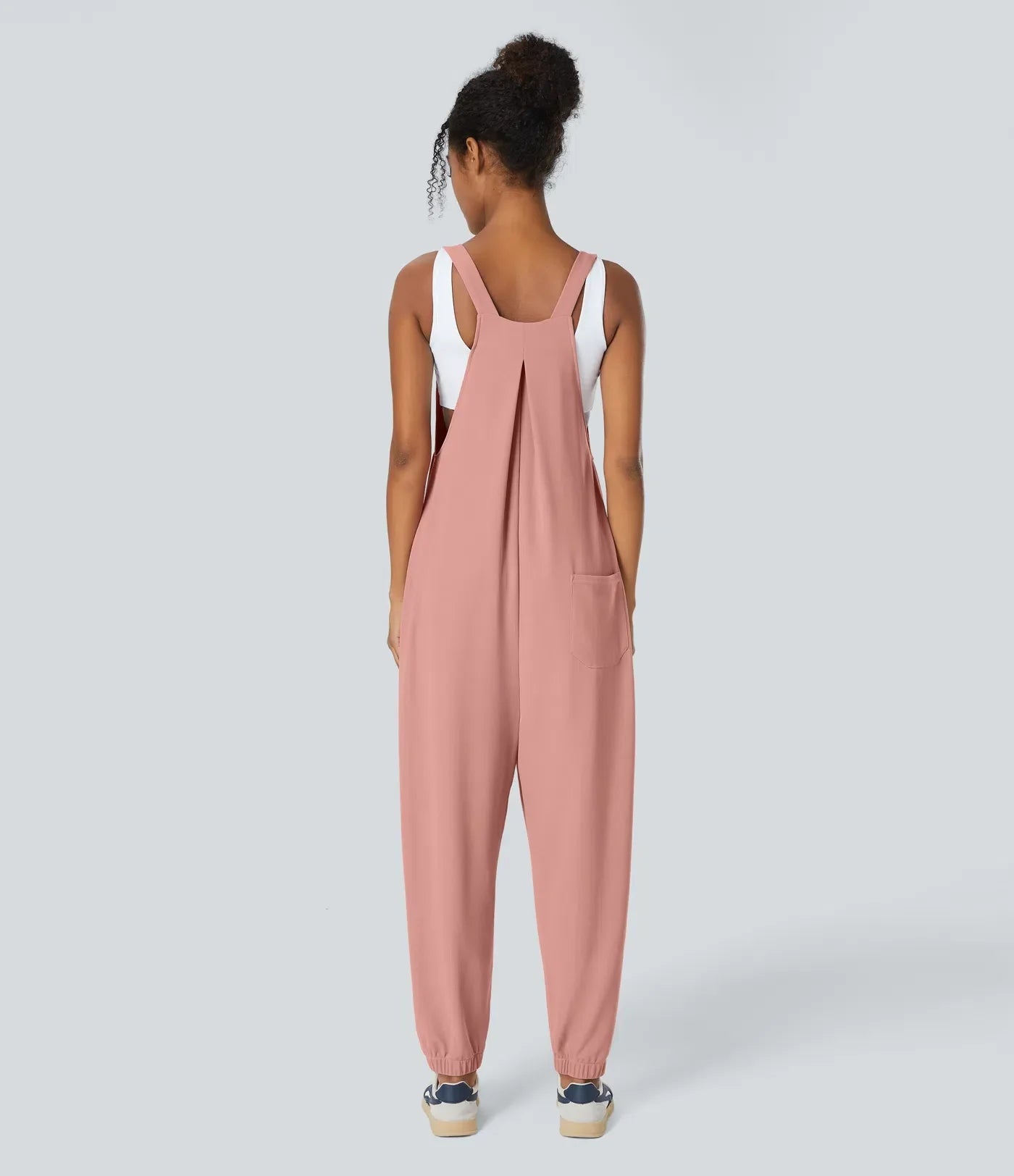 Armoirè – Jumpsuit s páskem, knoflíky a kapsami