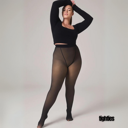 Armoirè – Thermo-Fleece punčochové kalhoty pro teplou eleganci