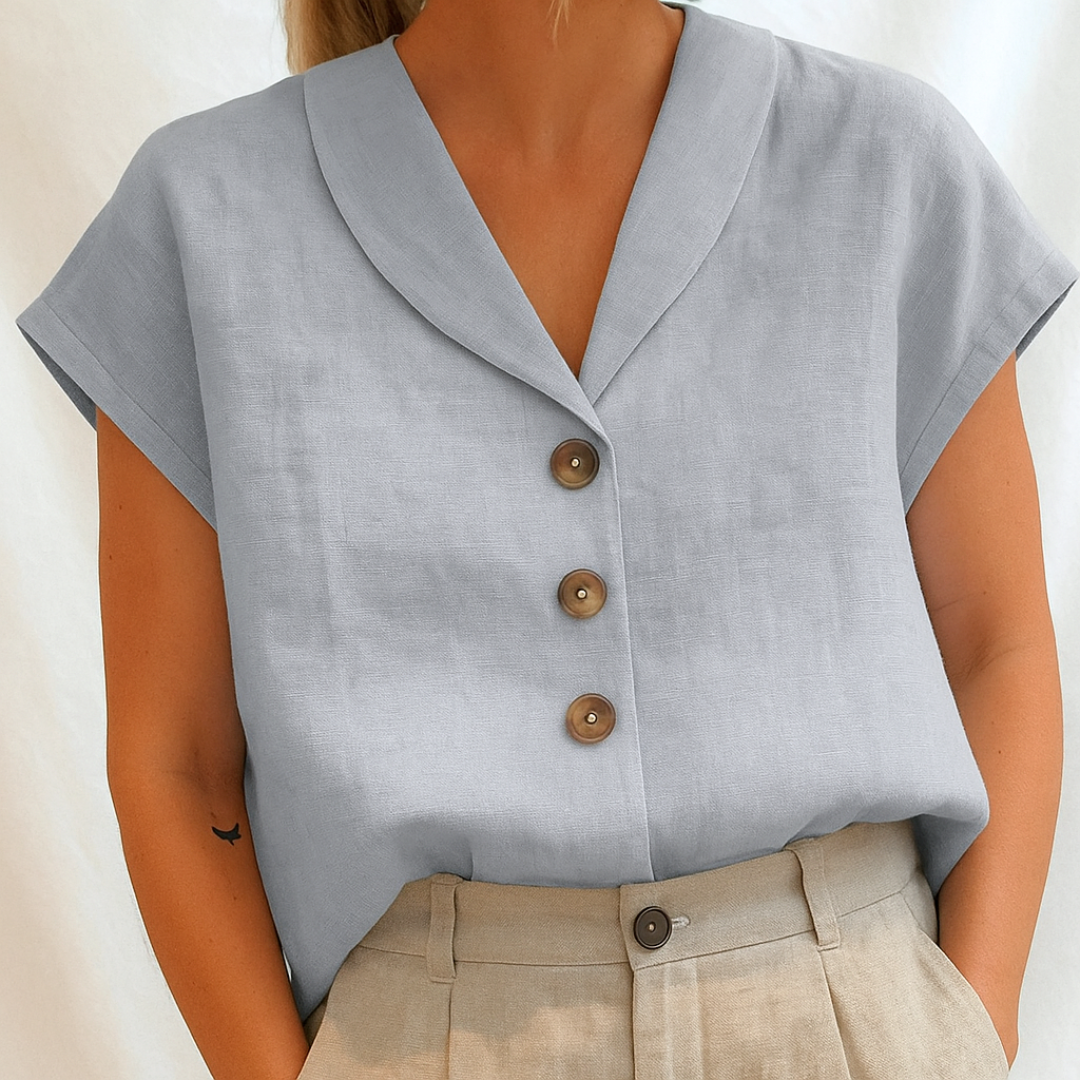 Armoirè | Elegantní jednobarevná blůza