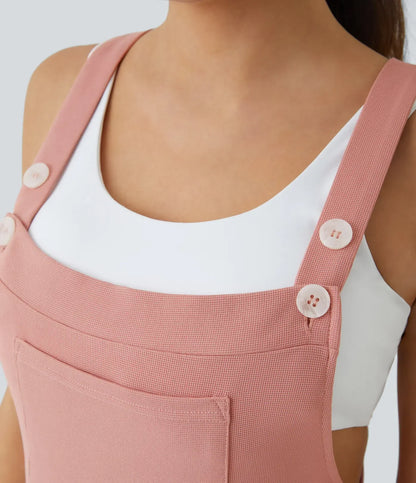 Armoirè – Jumpsuit s páskem, knoflíky a kapsami
