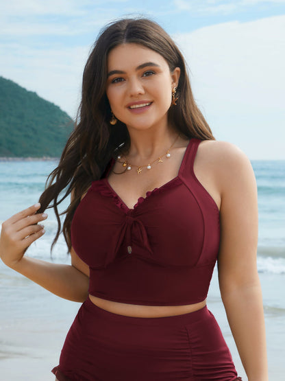 Armoirè - Bikini-TOP s efektem zpevnění a detailem mašle
