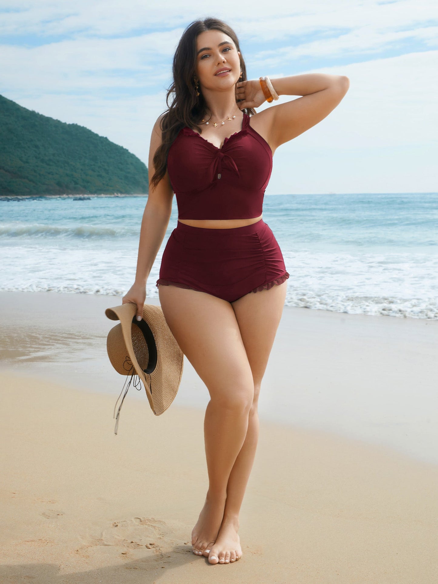 Armoirè - Bikini-TOP s efektem zpevnění a detailem mašle