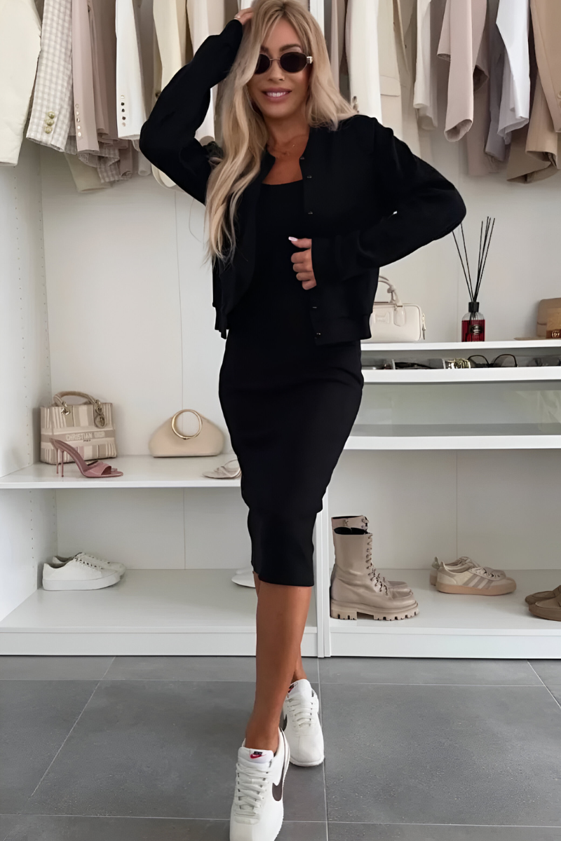 armoirè | Pohodlné midi šaty a cardigan