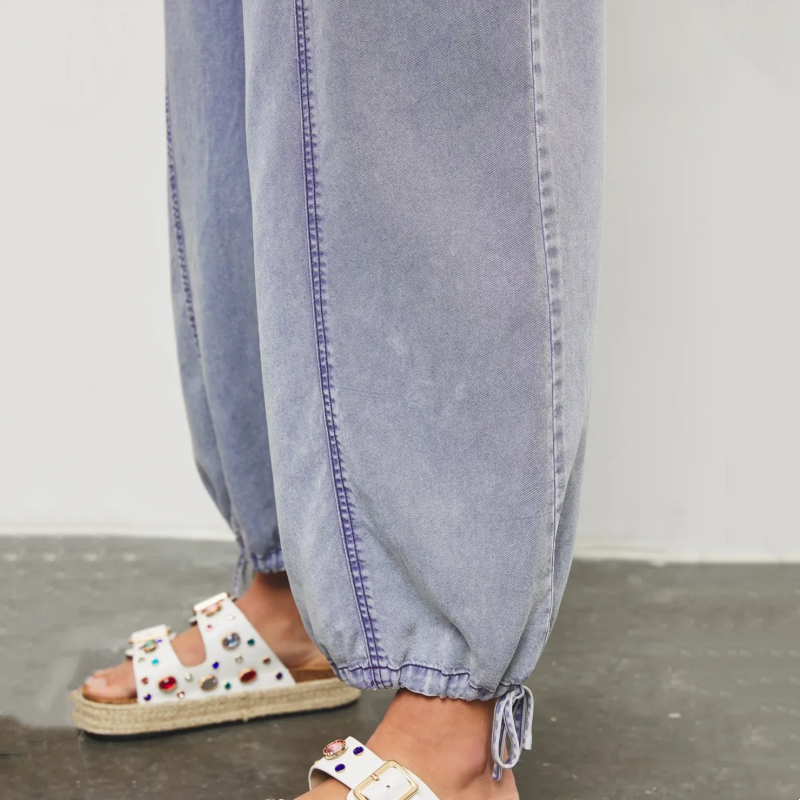 Armoirè - Ležérní letní overal – Denim modrý