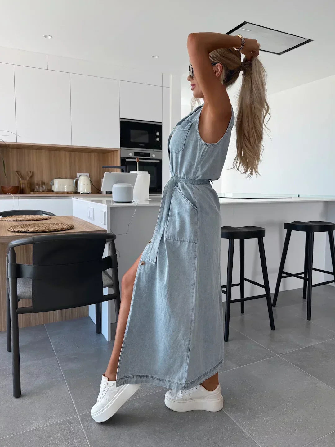 armoirè – Maxi Denim Šaty