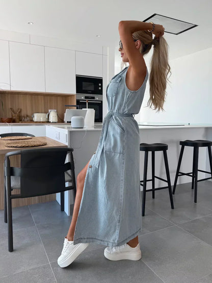 armoirè – Maxi Denim Šaty