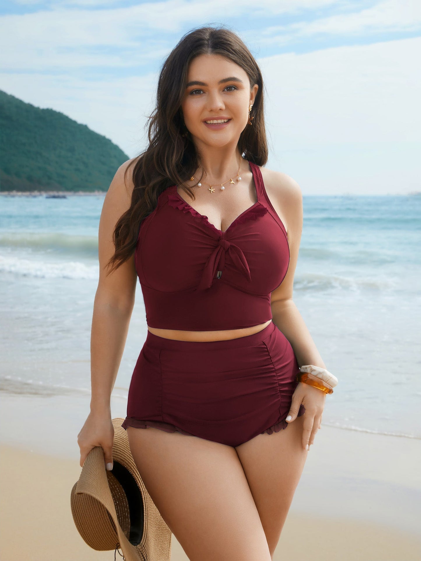 Armoirè - Bikini-TOP s efektem zpevnění a detailem mašle
