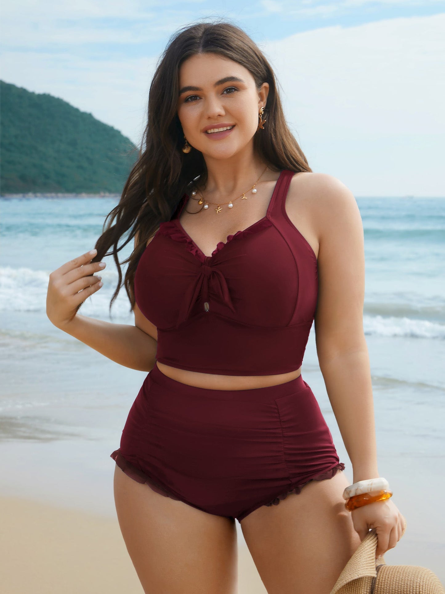 Armoirè - Bikini-TOP s efektem zpevnění a detailem mašle