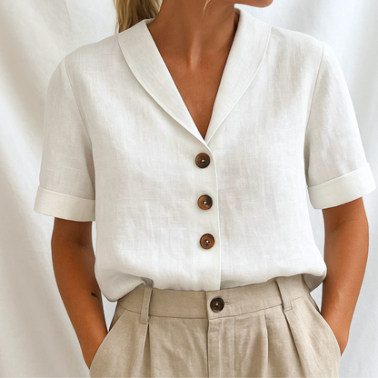 Armoirè | Elegantní jednobarevná blůza
