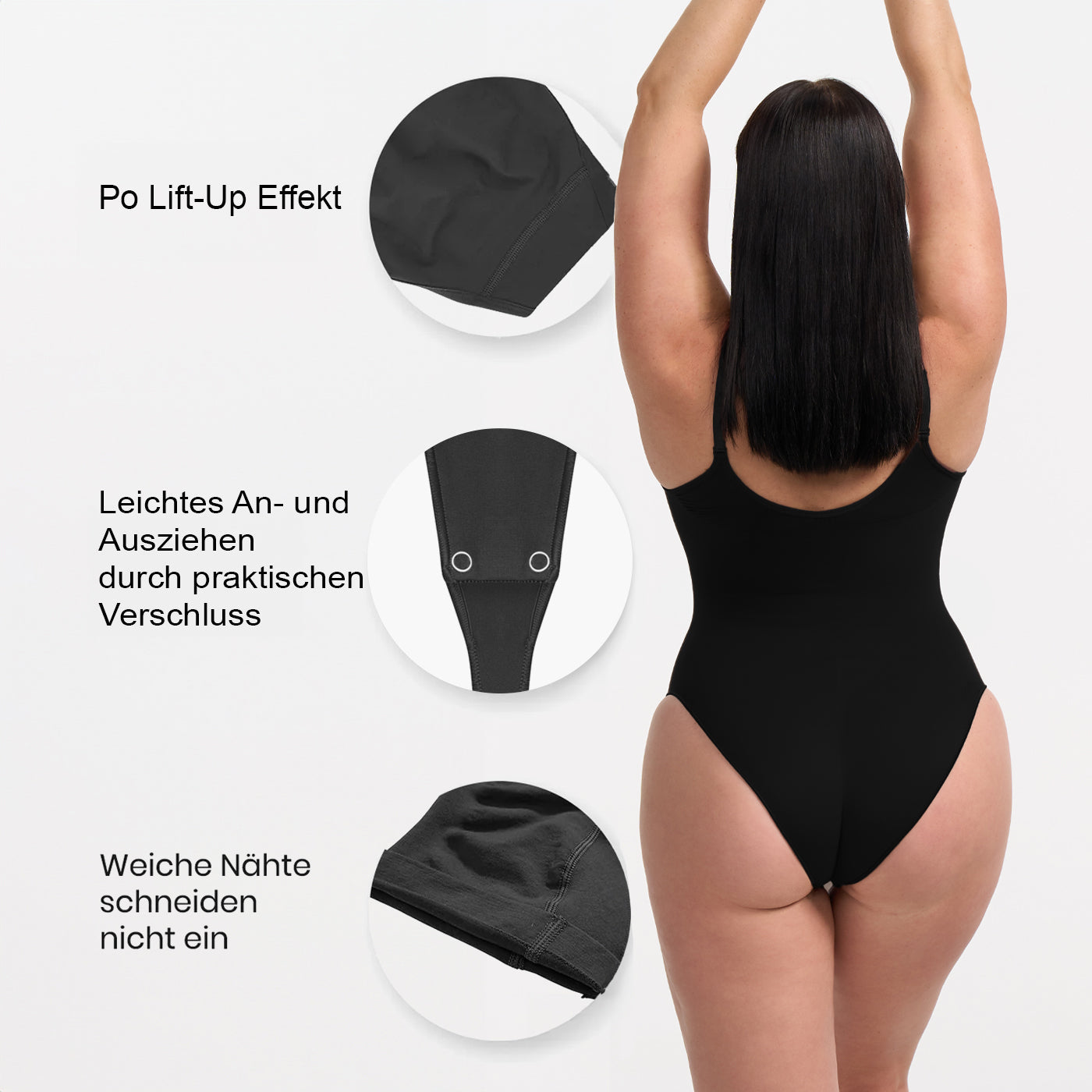 Armoirè Figurformující body s kalhotkami – Neviditelná Shapewear