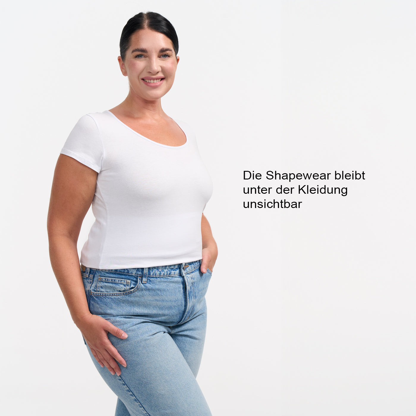 Armoirè Figurformující body s kalhotkami – Neviditelná Shapewear