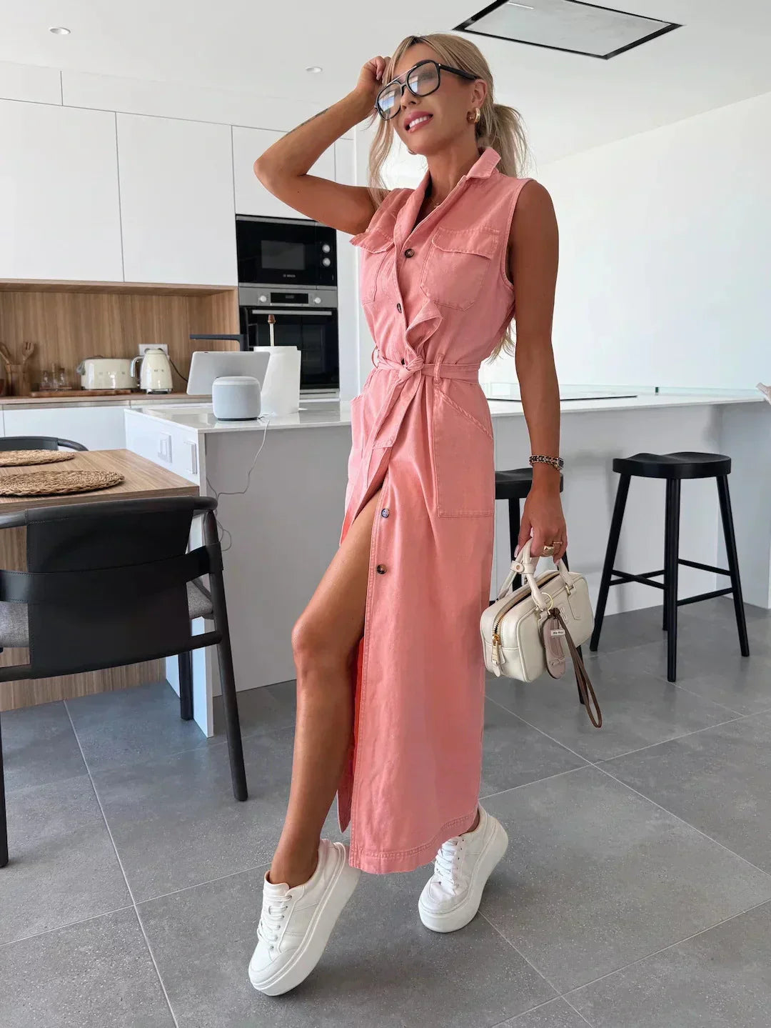 armoirè – Maxi Denim Šaty