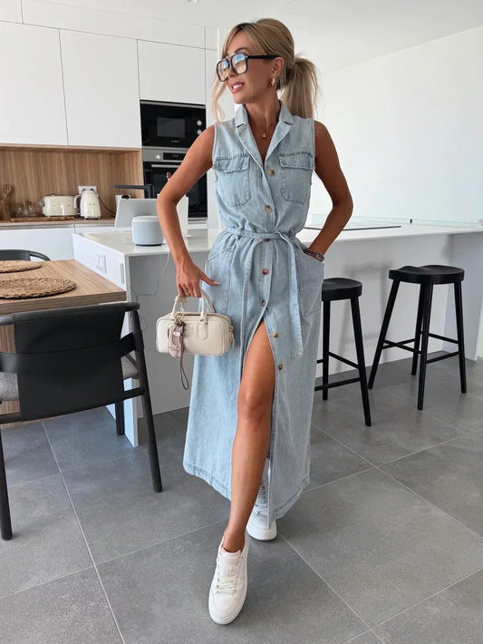 armoirè – Maxi Denim Šaty