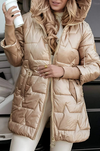 Armoirè | Elegantní zimní kabát s kapucí