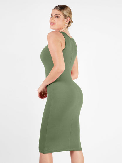 Armoirè Shapewear-Midikleid z Modalu s kontrolou břicha