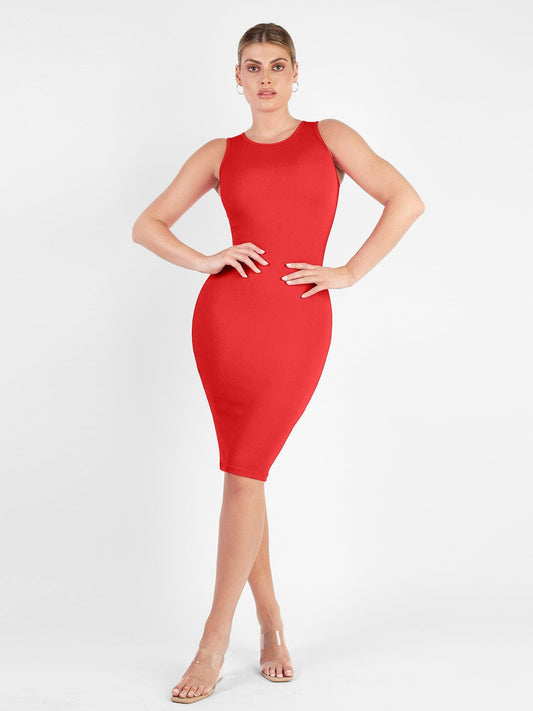 Armoirè Shapewear-Midikleid z Modalu s kontrolou břicha