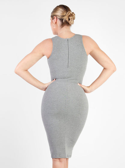 Armoirè Shapewear-Midikleid z Modalu s kontrolou břicha