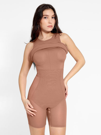 Armoirè Shapewear-Midikleid z Modalu s kontrolou břicha