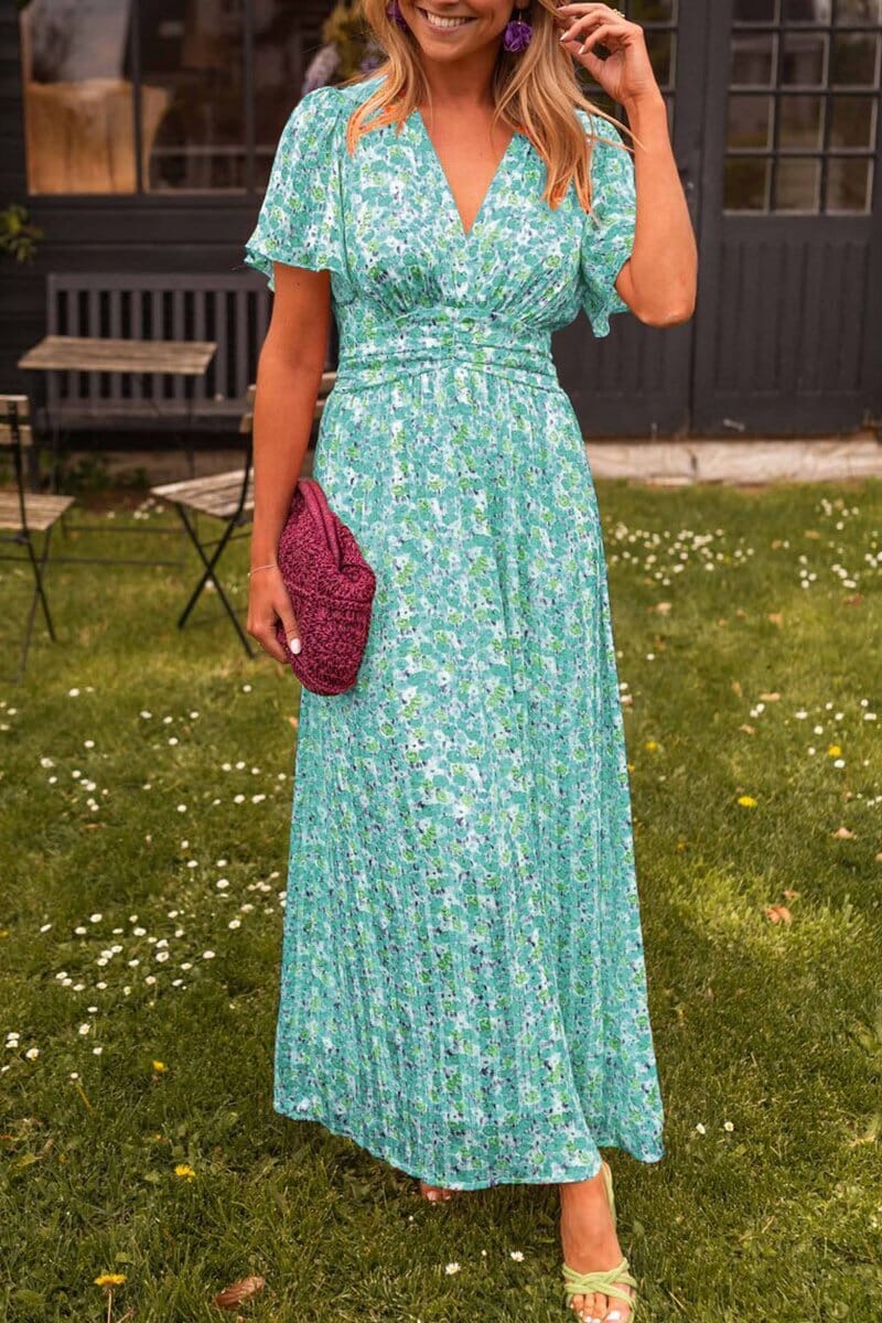 Armoirè | Elegantní Maxikleid s V-výstřihem