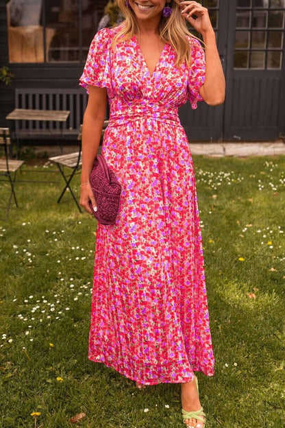 Armoirè | Elegantní Maxikleid s V-výstřihem