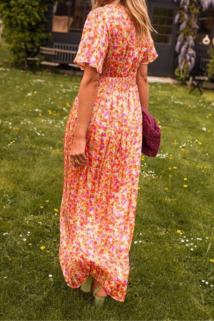 Armoirè | Elegantní Maxikleid s V-výstřihem
