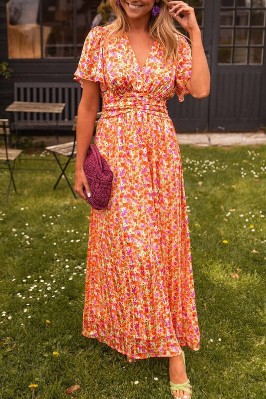 Armoirè | Elegantní Maxikleid s V-výstřihem