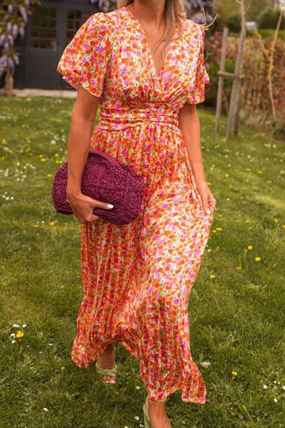 Armoirè | Elegantní Maxikleid s V-výstřihem