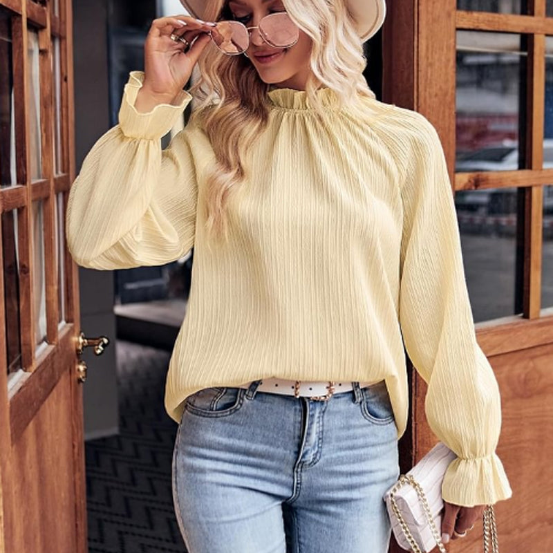 Armoirè - Elegantní blůza s volánovými rukávy