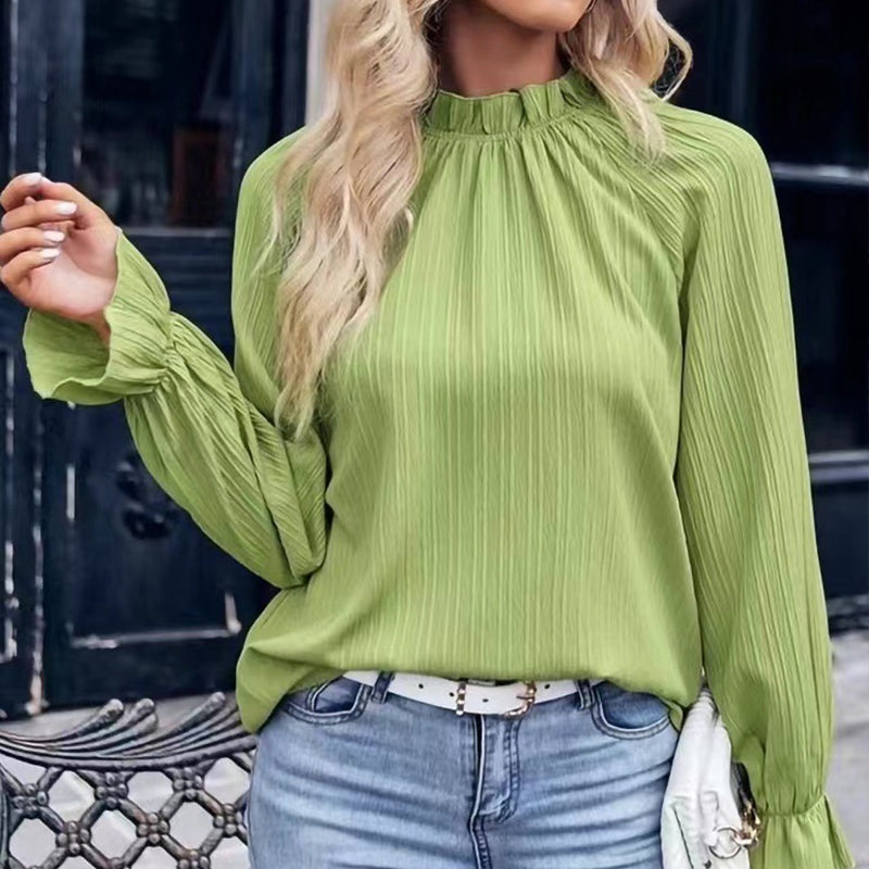 Armoirè - Elegantní blůza s volánovými rukávy